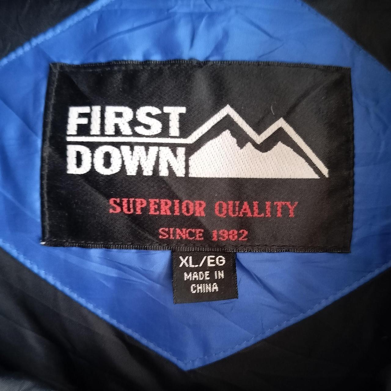 First down hooded puffer XL
