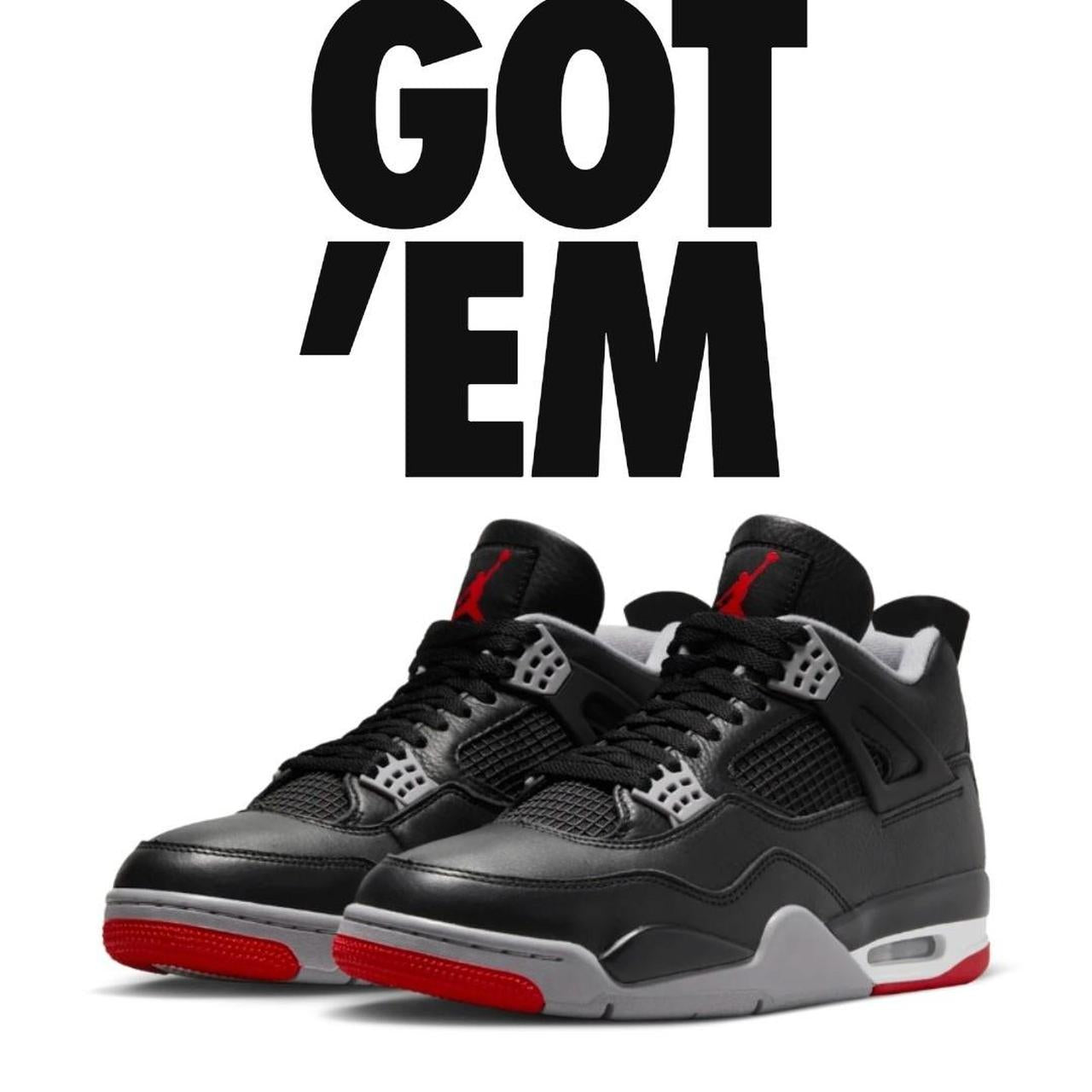 Jordan 4 Bred reimagined size 6.5 UK