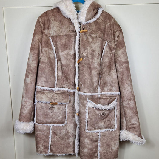 Sherpa fleece lined coat XL